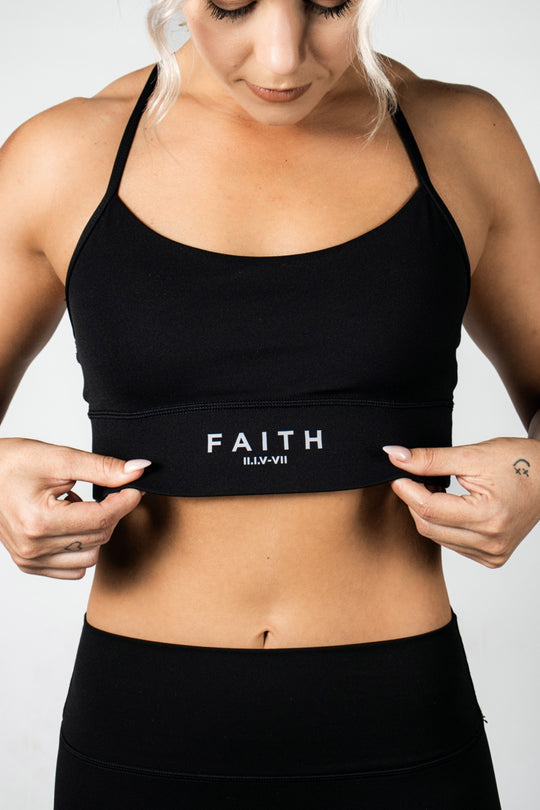 Elev8 Faith Training Bra Black — womens sports bra South Africa