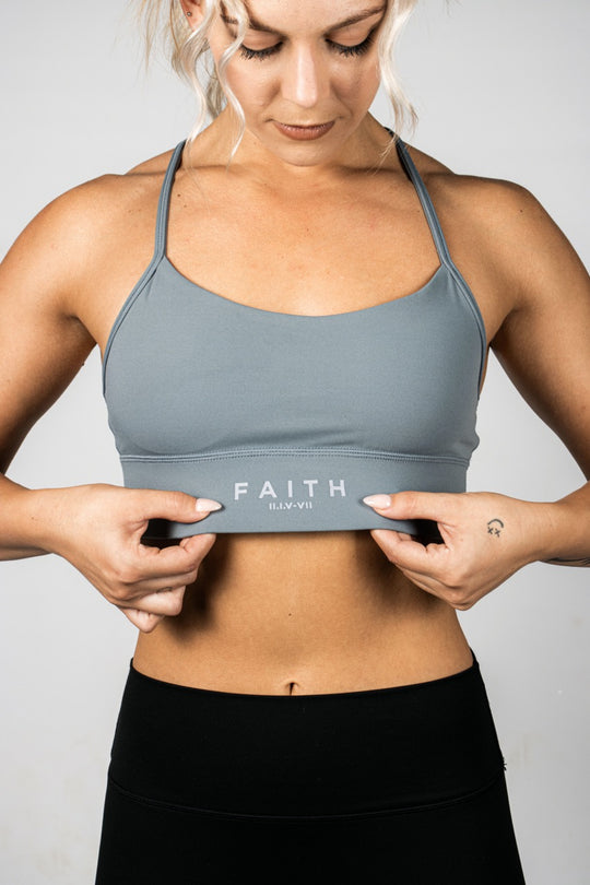 Elev8 Faith Training Bra Blue — womens training sports bra South Africa