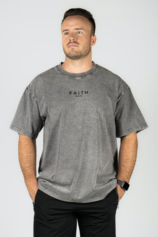 Elev8 gray mens oversized tee — training and lifestyle apparel SA