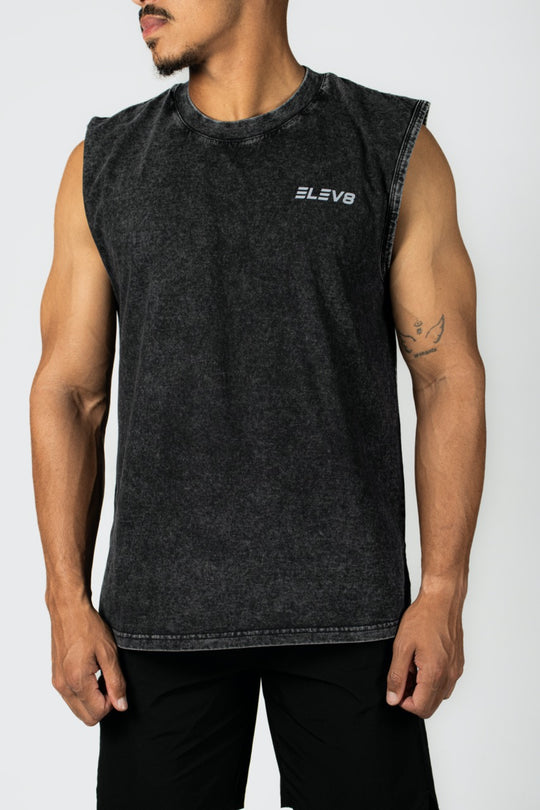 Elev8 Virtue Training Tank Black — mens gym tank top South Africa