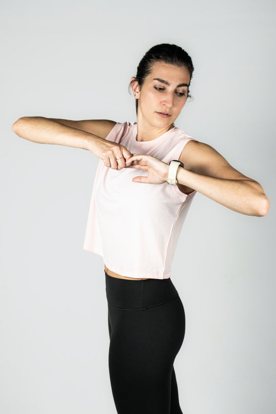 Elev8 pink muscle tank womens — gym and training top South Africa